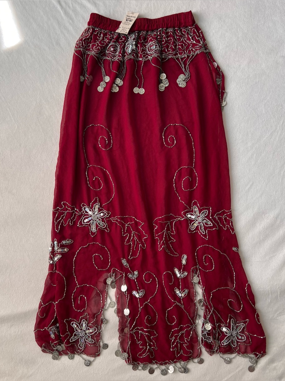 Belly Dance Bohemian Show Skirt Coin Belt Tribal Waist Festival EDC Coachella
